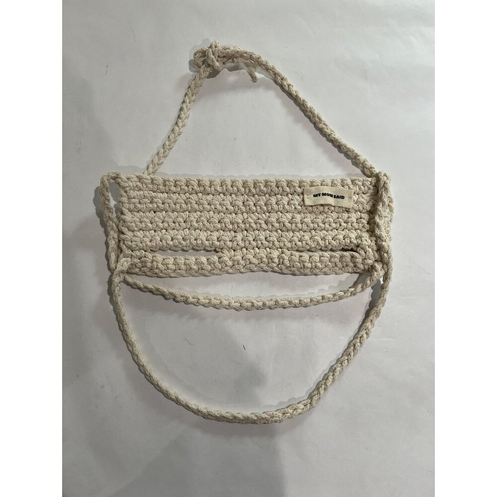 Handmade Cream Crochet Crop Top